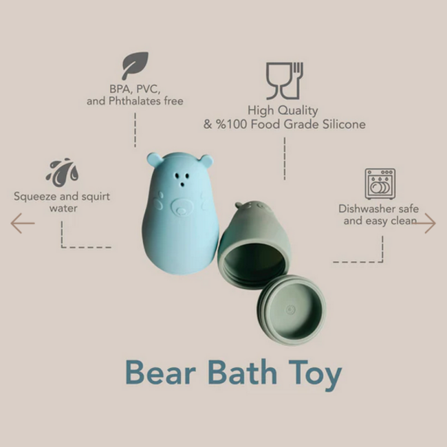 Nouka Bear Bath Toy - Leaf