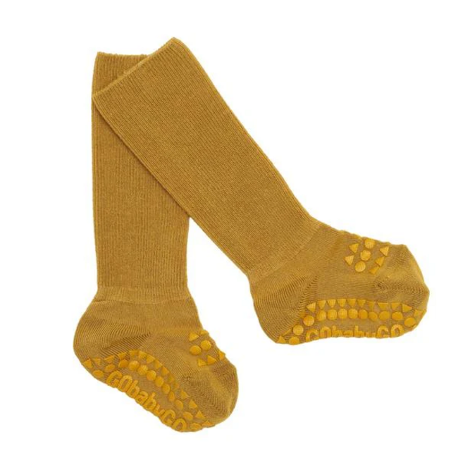 GoBabyGo Non Slip Bamboo Socks - Mustard