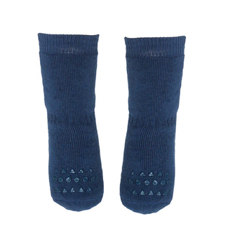 GoBabyGo Non Slip Bamboo Socks - Navy Blue