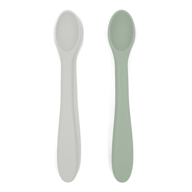 nouka Silicone Spoon Set 2pc Leaf/Light Storm