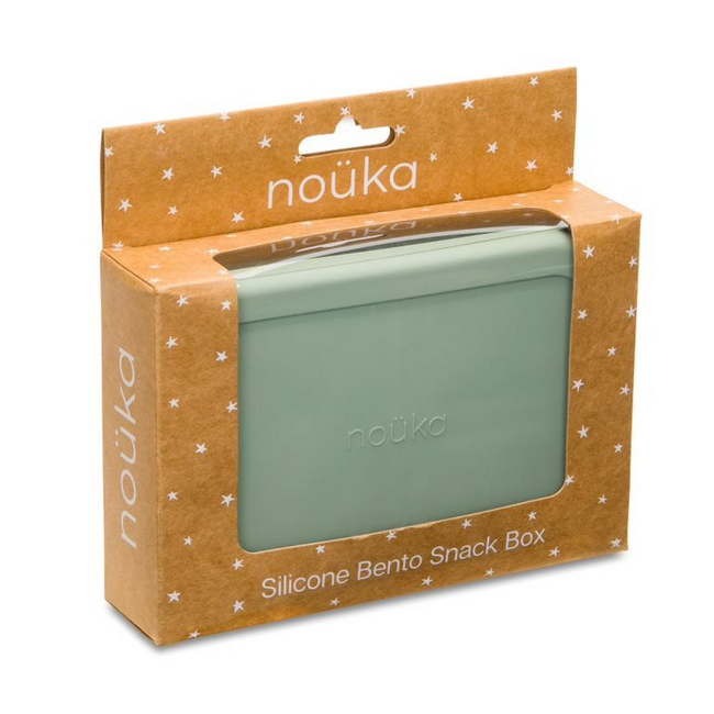 nouka Silicone Bento Snack Box - LEAF