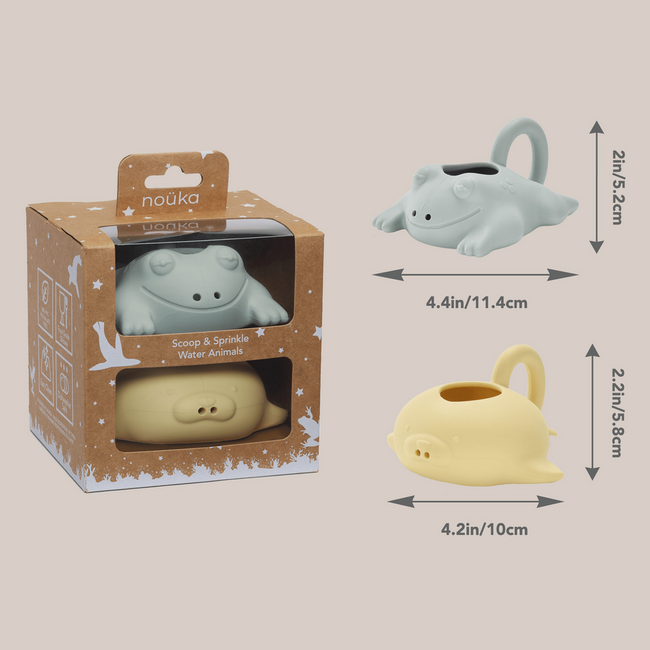 nouka Animal Bath Toys - Scoop & Sprinkle, Water Animals -Splash