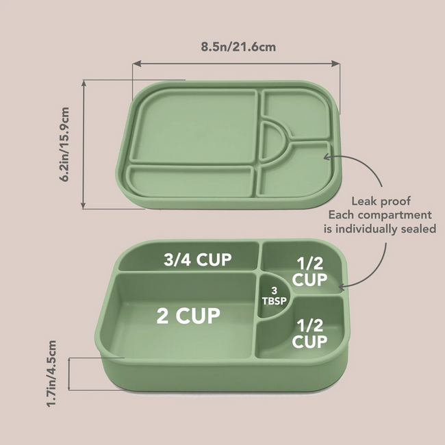Nouka Silicone Bento Lunch Box - WAVE
