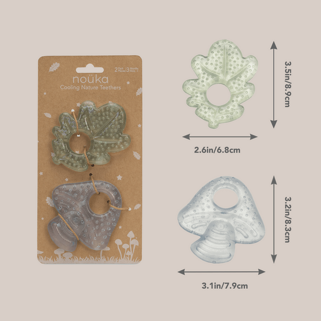 Nouka Cooling Nature Teether 2Pc Earth