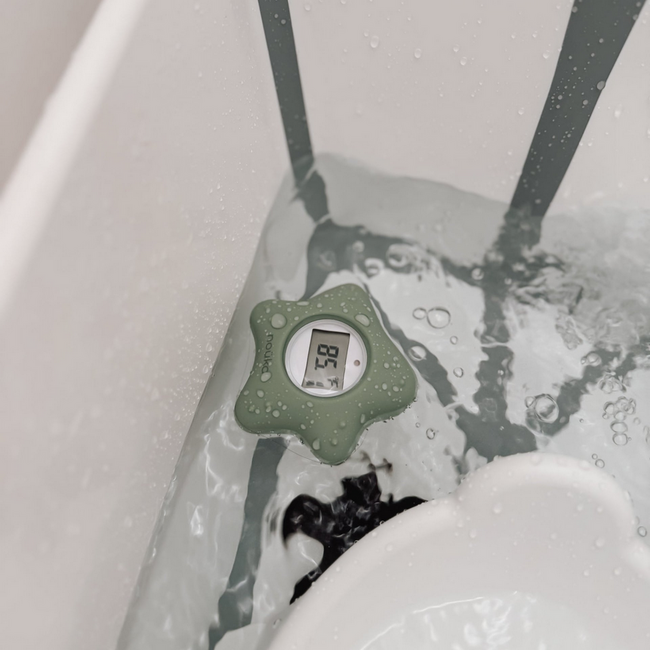 nouka Bathtub Safety Thermometer Starfish - Moss