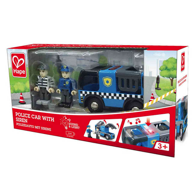 Hape - Police Car w/Siren E3738