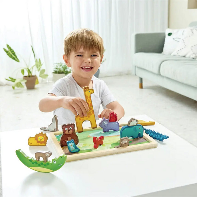 Hape - Animal Kingdom Puzzle E1656