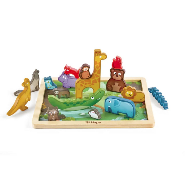 Hape - Animal Kingdom Puzzle E1656
