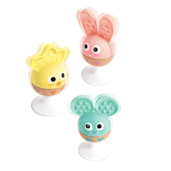 Hape - Cheery Critter Rattle Trio E0123