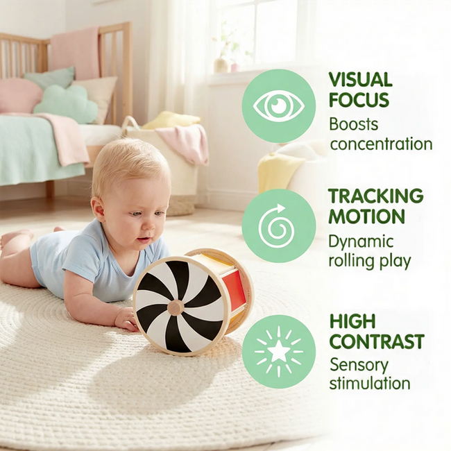 Hape - Spinning Drum w/ Mirror E0139