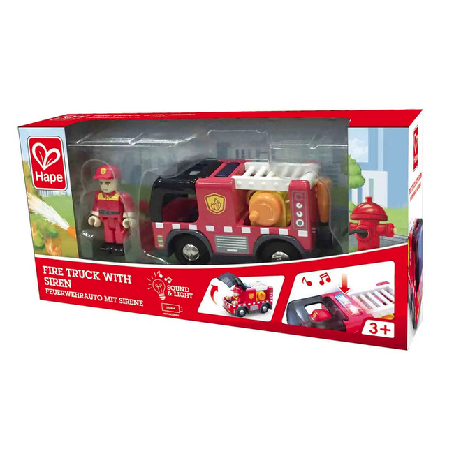 Hape - Fire Truck W/Sirens E3737