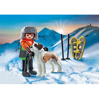 Playmobil My Life - Hiker with Saint Bernard 71741