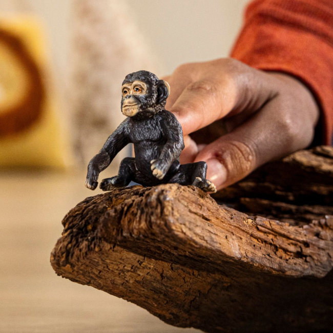 Schleich Wildlife Green Dot Chimpanze Cub 14884