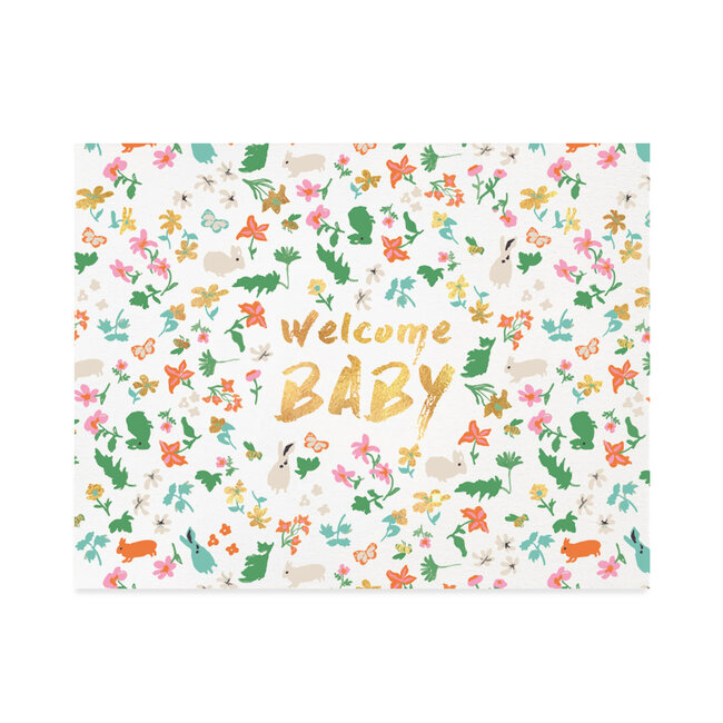 Halfpenny Greeting Cards - Welcome Baby HP24064SS