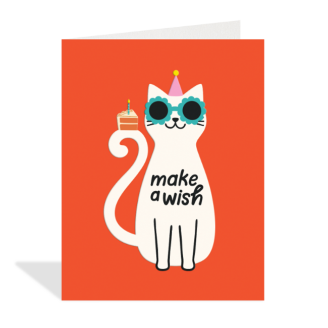 Halfpenny Greeting Card - Cat Wishes HP26105JB