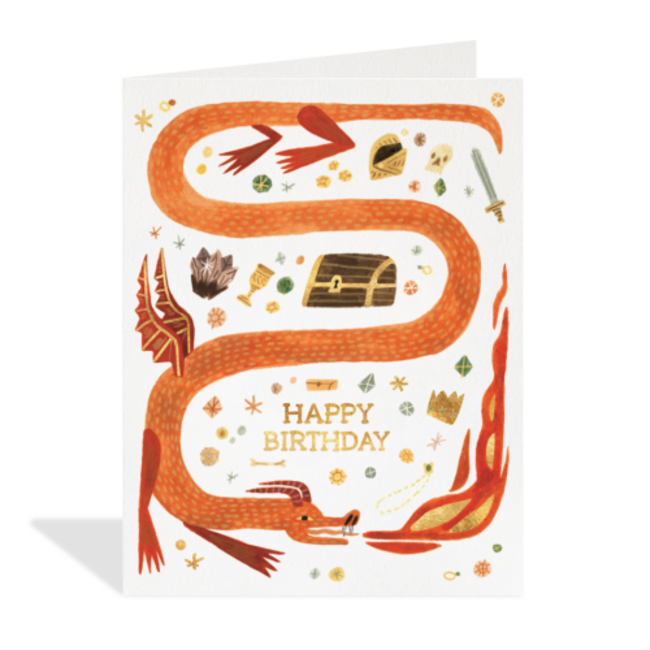 Halfpenny Greeting Card - Dragon Birthday HP26070MK