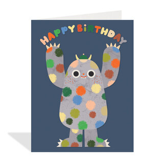 Halfpenny Greeting Cards - Polka Dot Monster HP25178CD