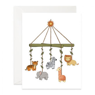 Good Juju Greeting Card - Wild Animals Mobile GC0418