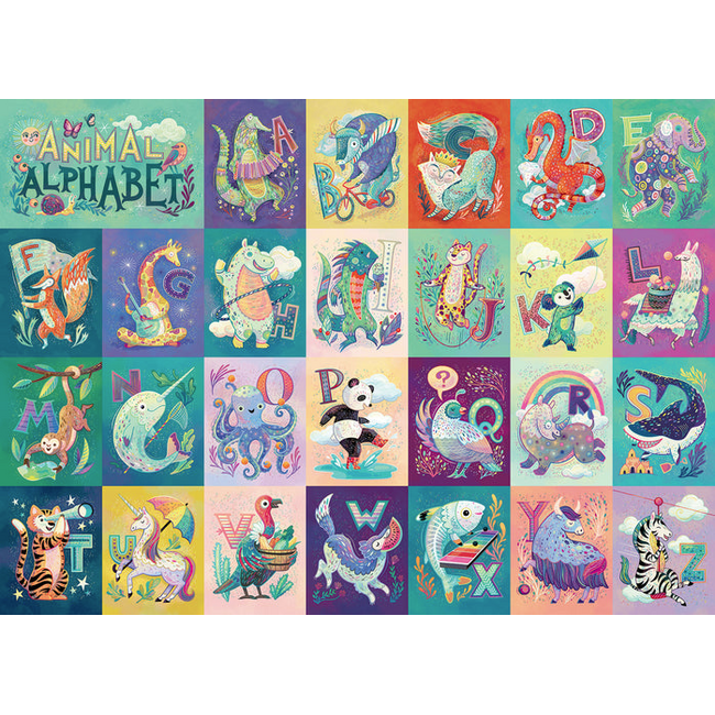 Cobble Hill Family Puzzle 350pc Animal Alphabet 47042