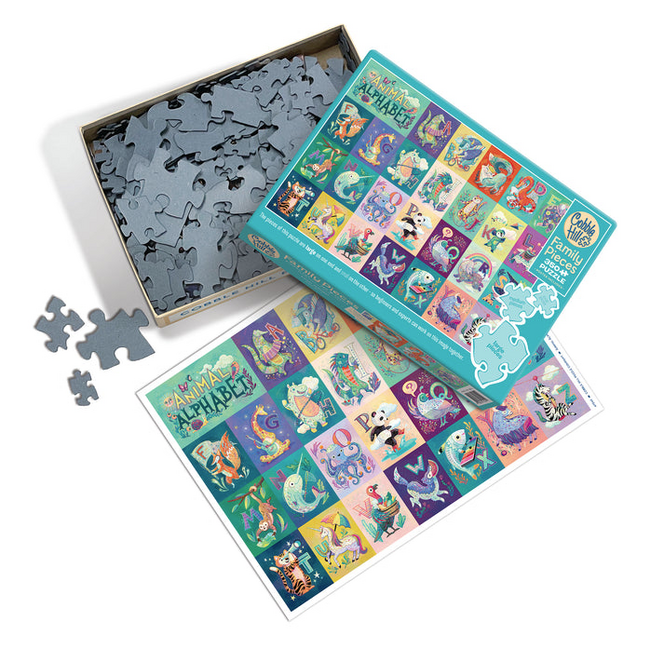 Cobble Hill Family Puzzle 350pc Animal Alphabet 47042