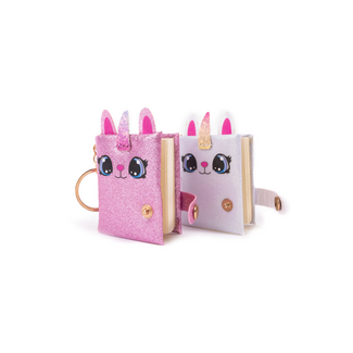 Great Pretenders Mini Sparkly Friends Keychain Journal, Caticorn, Assorted