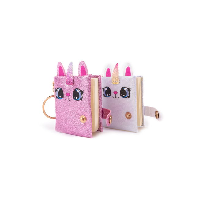 Great Pretenders Mini Sparkly Friends Keychain Journal, Caticorn, Assorted