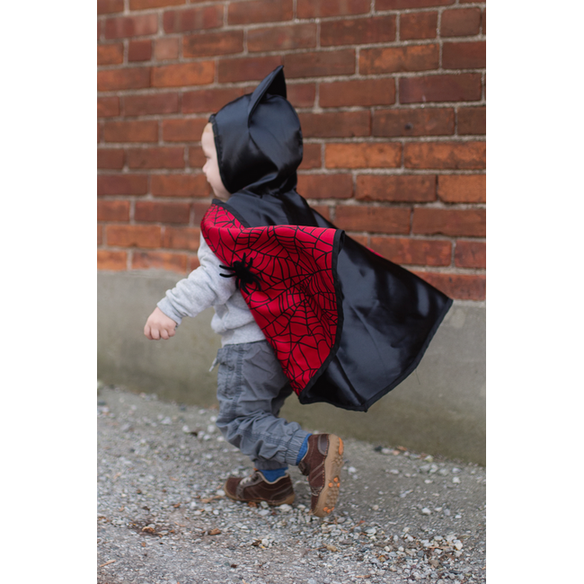 Great Pretenders Reversible Spider/ Bat Toddler Cape  Size 2-3