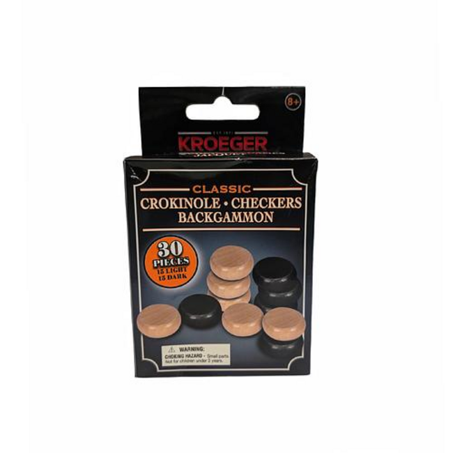 Kroeger 30pc Wooden Crokinole Disks