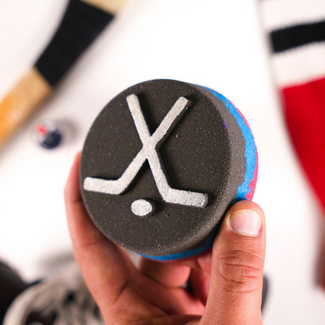 Happy Hippo Happy Hippo - Hockey Puck - Bomb with Shoe Charm