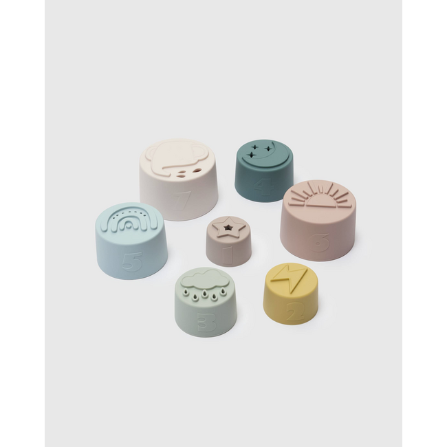 Loulou Lollipop LouLou Lollipop - Silicone Stacking Cups - Classic