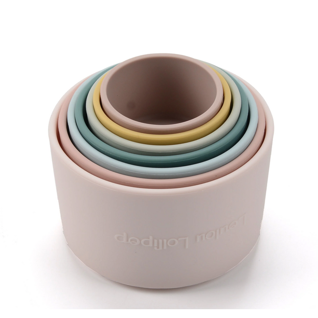Loulou Lollipop LouLou Lollipop - Silicone Stacking Cups - Classic