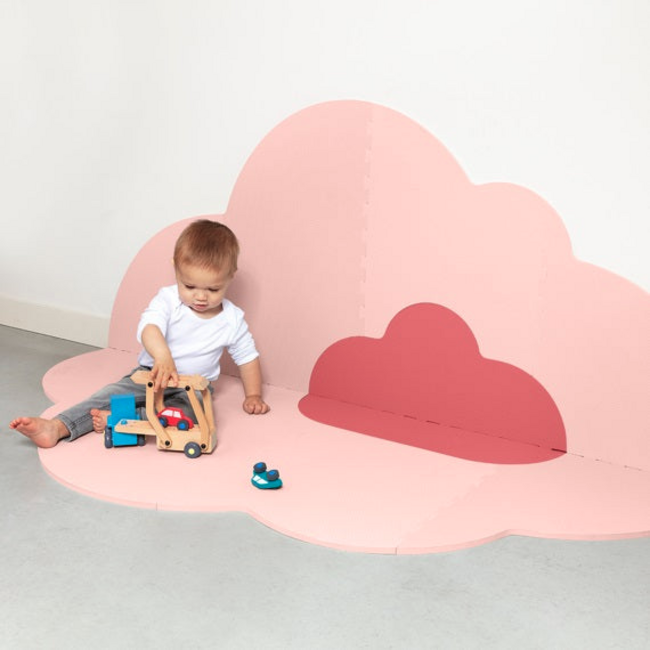Heads in the Clouds Playmat (Large) - Blush Rose