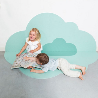 Heads in the Clouds Playmat (Large) - Minty Green