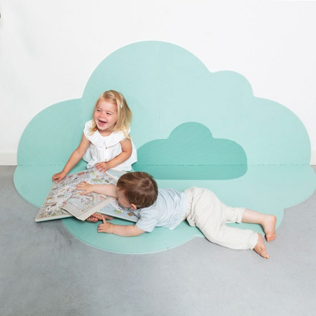 Heads in the Clouds Playmat (Large) - Minty Green