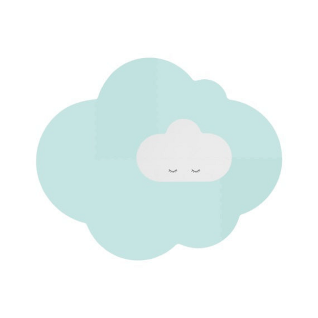 Heads in the Clouds Playmat (Large) - Minty Green