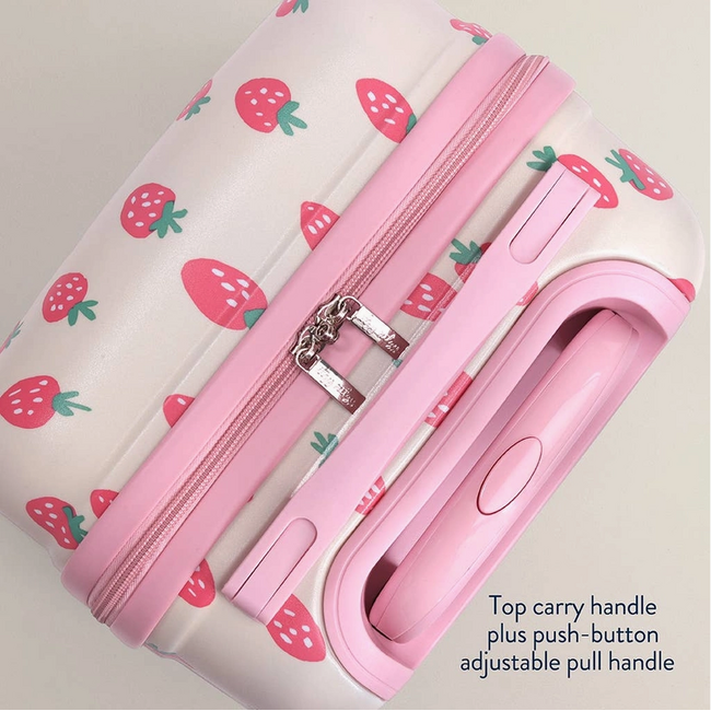 Itzy Ritzy Itzy Explorer Suitcase - Strawberries
