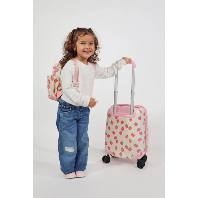 Itzy Ritzy Itzy Explorer Suitcase - Strawberries