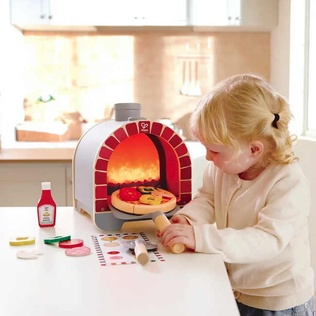 Hape - Light & Sizzle Pizza Oven Set E3236
