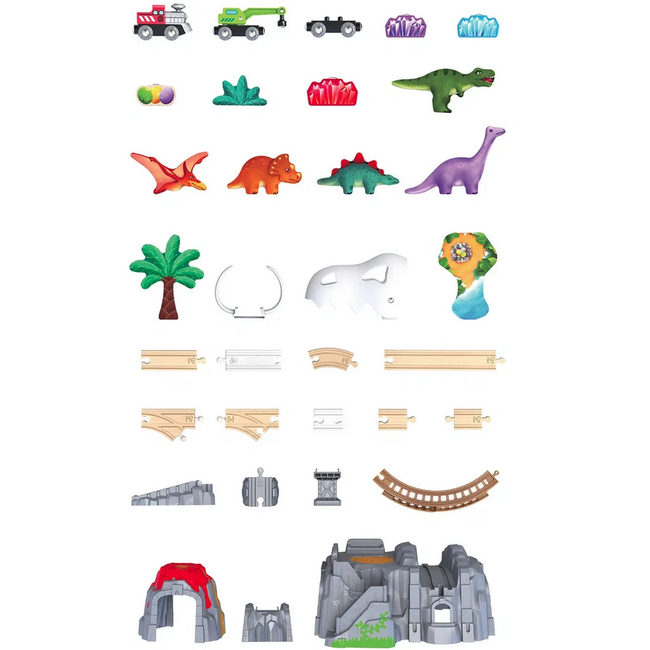 Hape - Dinosaur Railway Adventure Set - E3795