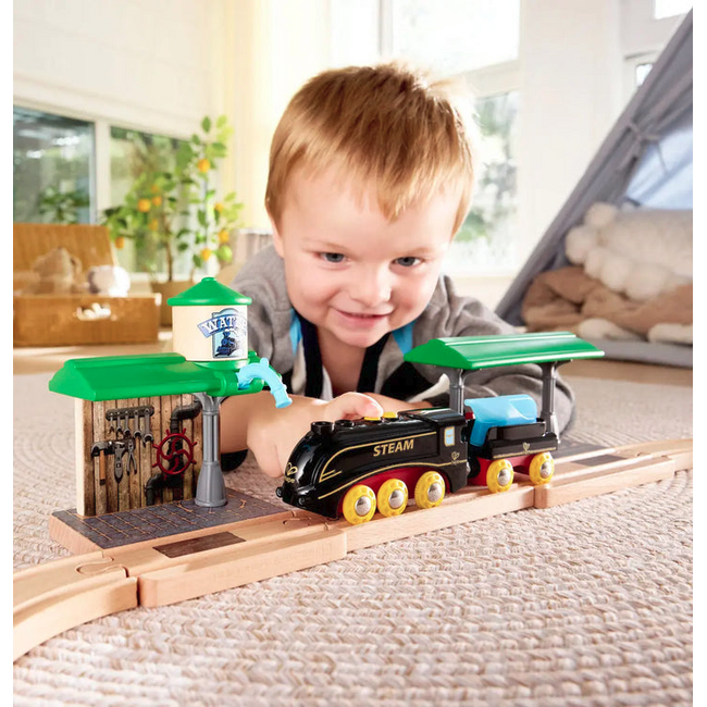 Hape- Steam & Whistle Train Set