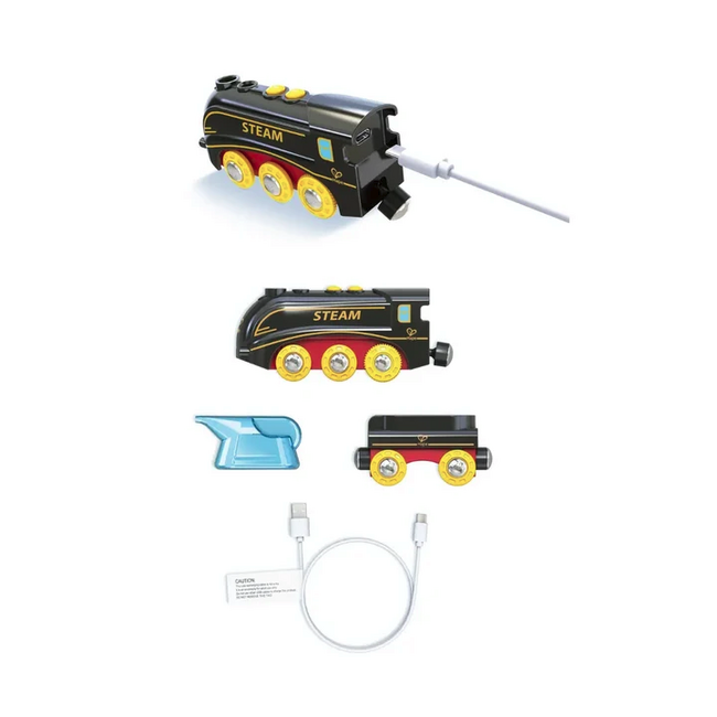 Hape- Steam & Whistle Train Set