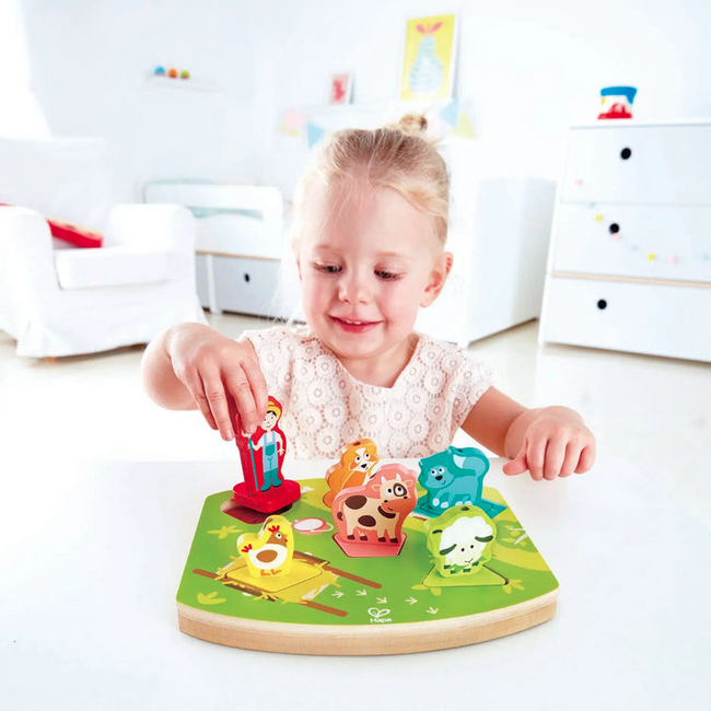 Hape - Farmyard Sound Puzzle E1614