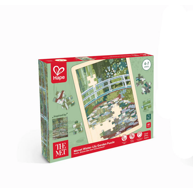 Hape - Met Monet Water-Lily Garden Puzzle