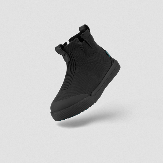 Vessi Vessi Kids Weekend Chelsea Boot - Asphalt Black on Black SHKCBBJ
