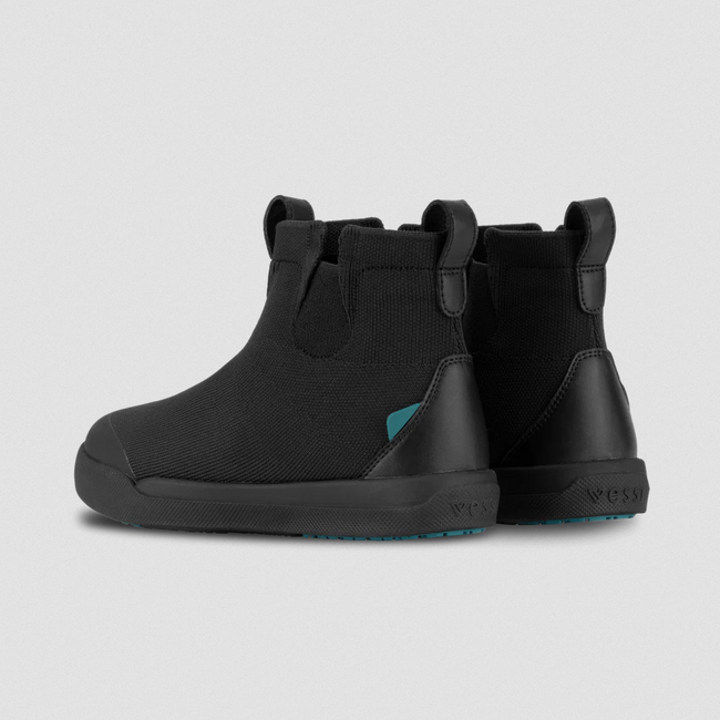 Vessi Vessi Kids Weekend Chelsea Boot - Asphalt Black on Black SHKCBBJ