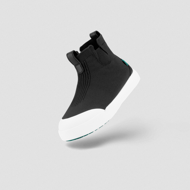 Vessi Vessi Kids Weekend Chelsea Boot - Asphalt Black on White SHKCABJ