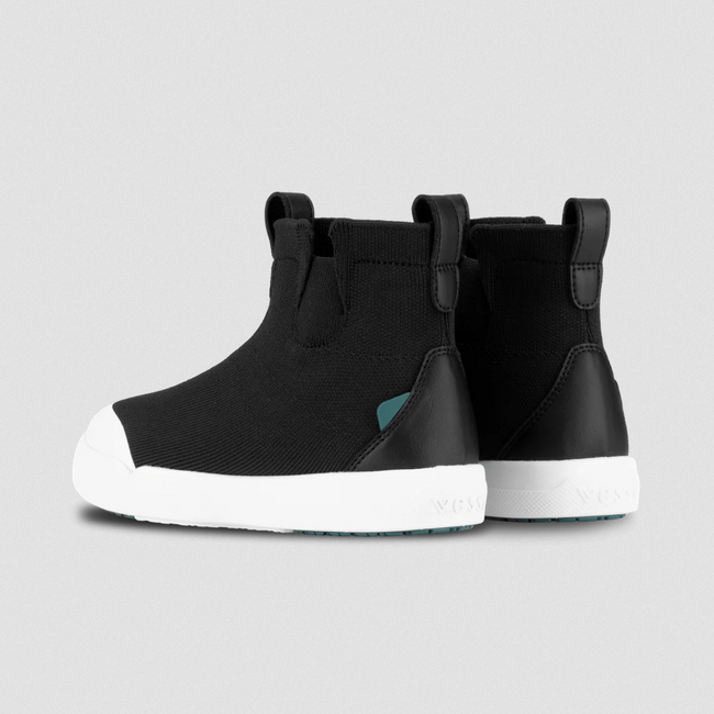 Vessi Vessi Kids Weekend Chelsea Boot - Asphalt Black on White SHKCABJ
