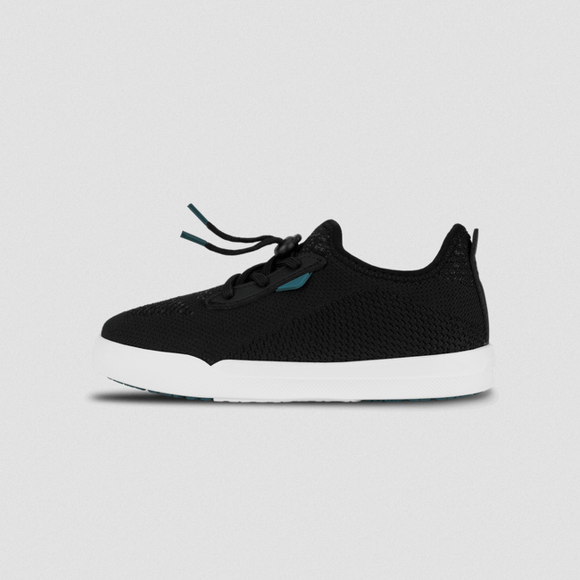 Vessi Vessi Kids Weekend Sneaker - Asphalt Black on White SHW1ABJ