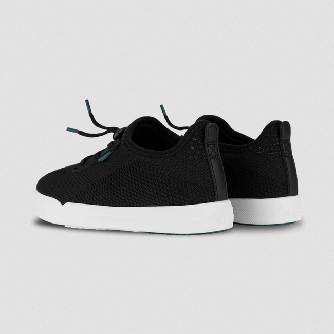 Vessi Vessi Kids Weekend Sneaker - Asphalt Black on White SHW1ABJ