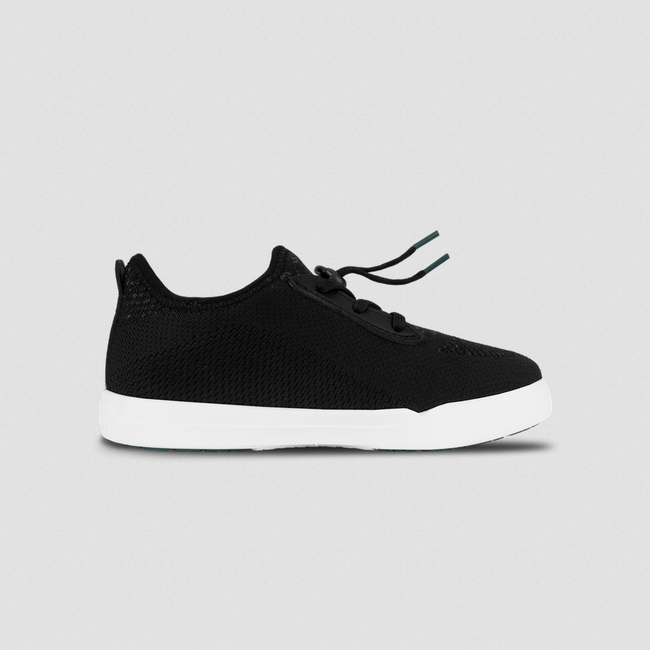Vessi Vessi Kids Weekend Sneaker - Asphalt Black on White SHW1ABJ